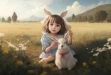 Alisson y su conejito