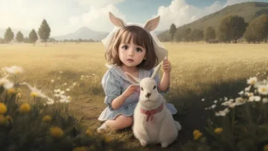 Alisson y su conejito